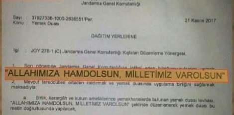 Əsgərlərin Tanrımıza həmd olsun   DUASI DƏYİŞDİRİLDİ