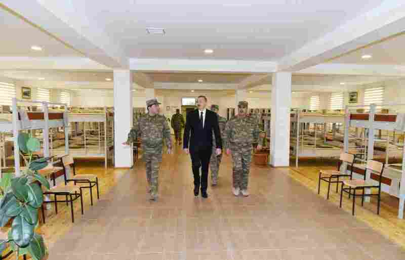 İlham Əliyev nişan alıb, silah çəkdi  - FOTOLAR