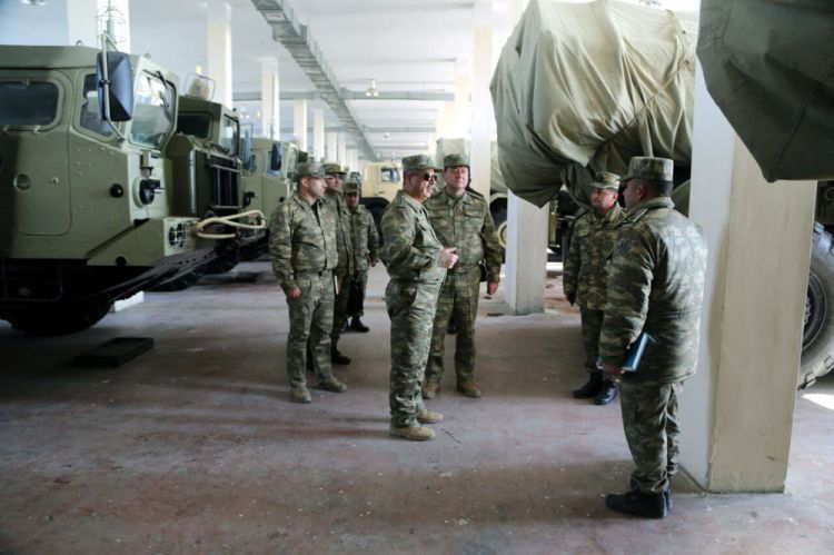 Raket və artilleriya bölmələrinin döyüşə hazırlıq səviyyəsi yoxlanıldı - FOTO