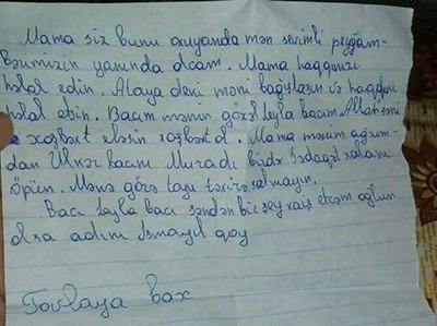 İntihar məktubu ilə hamını şoka salan 12 yaşlı İsmayıl da  Mavi balina qurbanıdır?