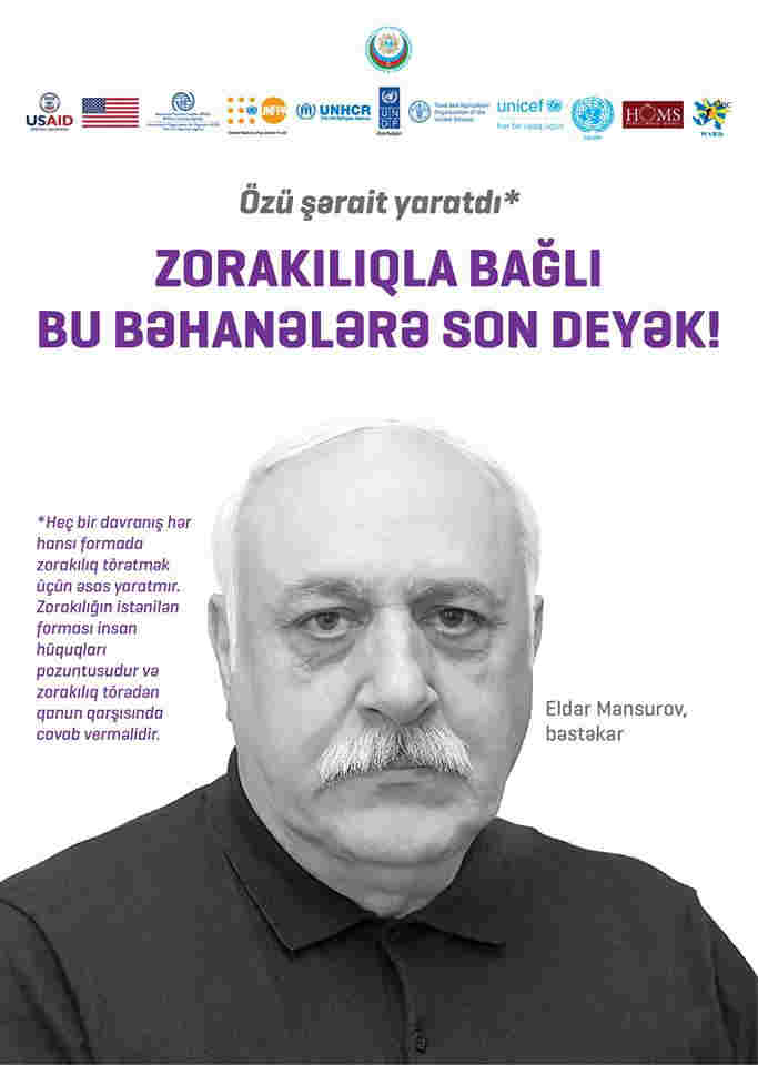 Məşhurlar kampaniyaya qoşuldu:  Kişidir, ona hər şey olar â€“ FOTOLAR