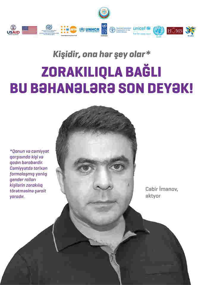 Məşhurlar kampaniyaya qoşuldu:  Kişidir, ona hər şey olar â€“ FOTOLAR