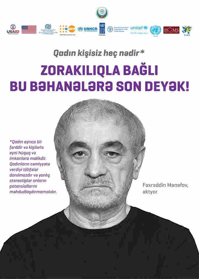 Məşhurlar kampaniyaya qoşuldu:  Kişidir, ona hər şey olar â€“ FOTOLAR