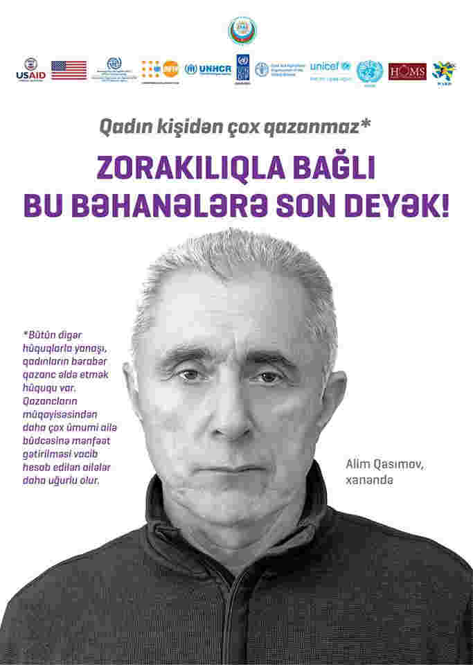 Məşhurlar kampaniyaya qoşuldu:  Kişidir, ona hər şey olar â€“ FOTOLAR