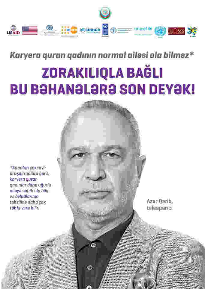 Məşhurlar kampaniyaya qoşuldu:  Kişidir, ona hər şey olar â€“ FOTOLAR