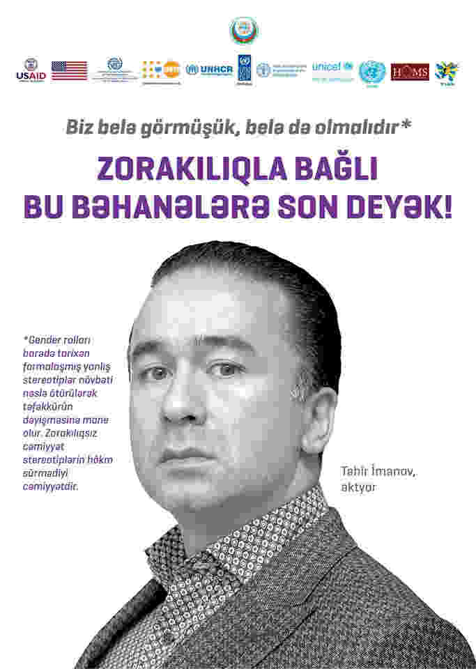 Məşhurlar kampaniyaya qoşuldu:  Kişidir, ona hər şey olar â€“ FOTOLAR