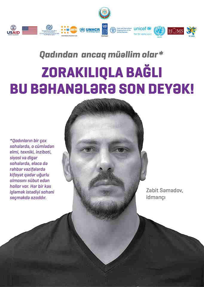 Məşhurlar kampaniyaya qoşuldu:  Kişidir, ona hər şey olar â€“ FOTOLAR