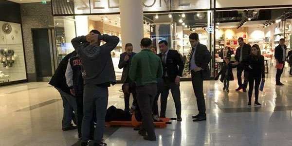 Bakıda ticarət mərkəzinin icraçı direktoru ziyarətçiləri hədələdi - FOTOLAR