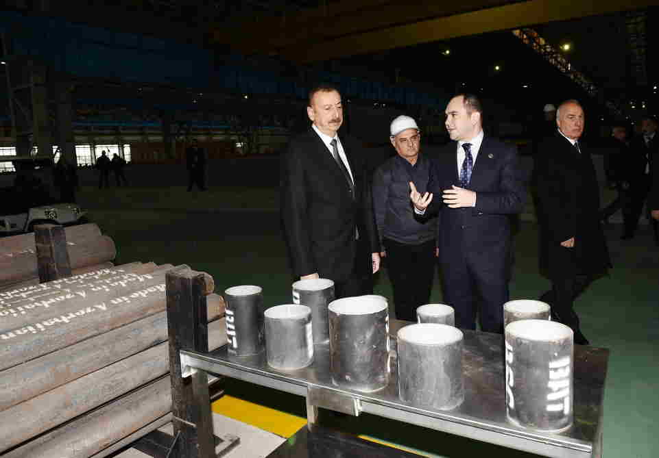 Prezident Baku Steel Company MMC-də - FOTOLAR