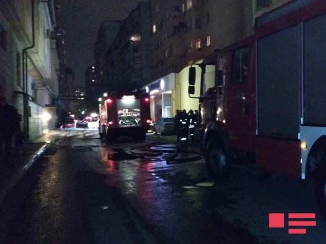 Bakıda hoteldə yanğın - FOTO