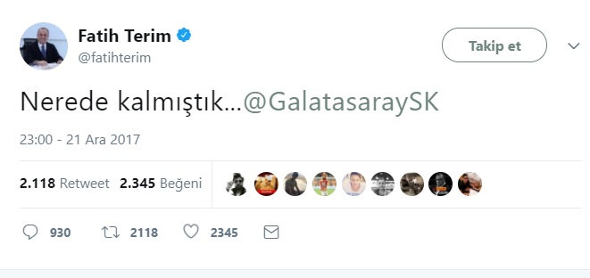 Fatih Terim  Qalatasarayda