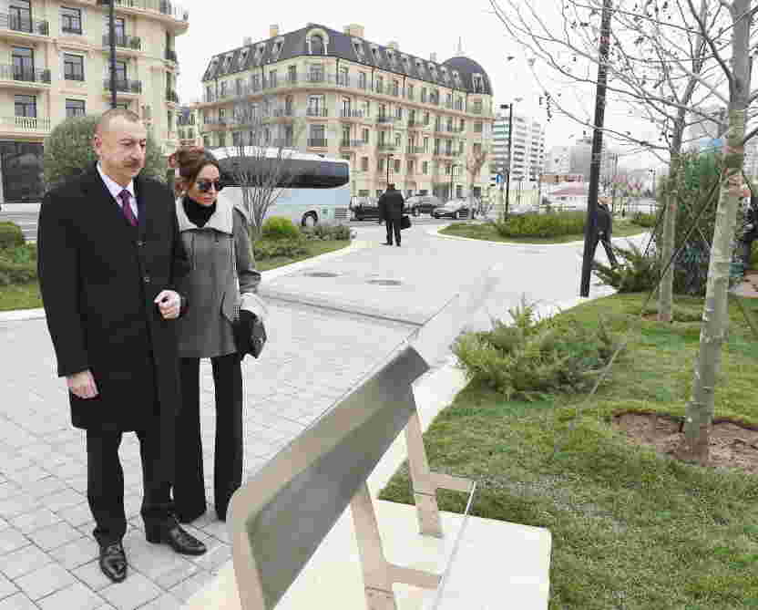   Prezident və xanımı Bakı Ağ Şəhərdə   - FOTOLAR-YENİLƏNİB