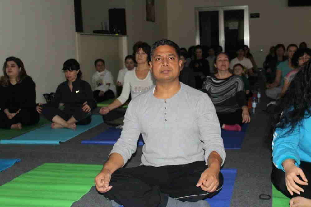  Leyla Əliyeva yoqa dərsində  - FOTOLAR 