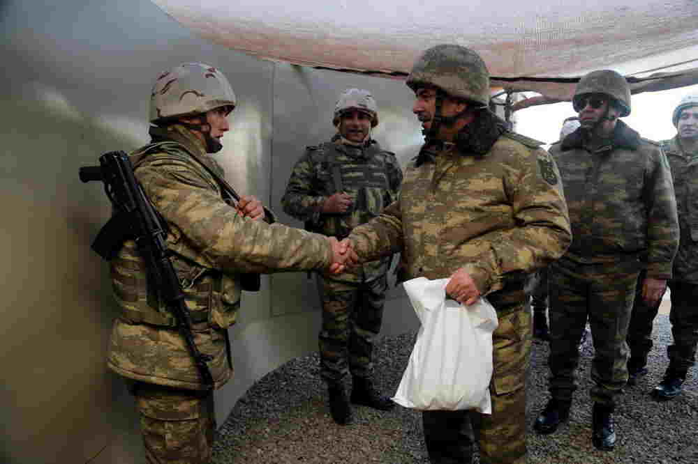 Nazir cəbhəyə getdi -  FOTOLAR