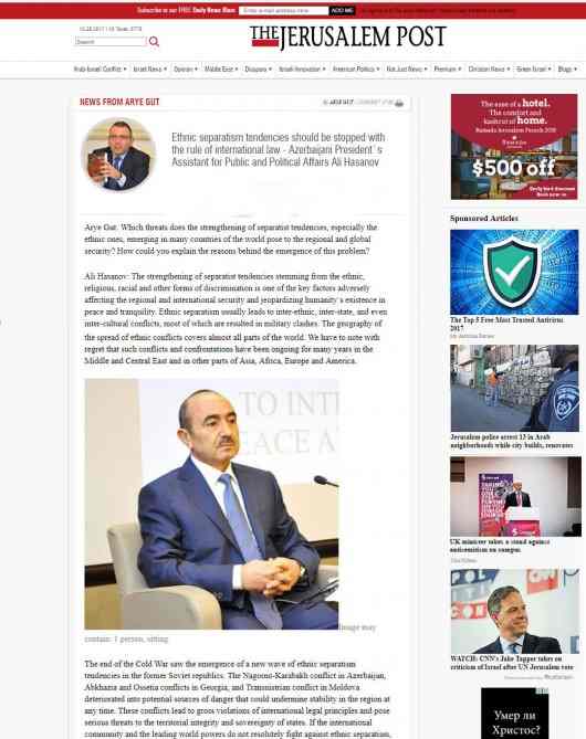 Qarabağ münaqişəsi haradan yarandığı heç kimə sirr deyil -  Əli Həsənov