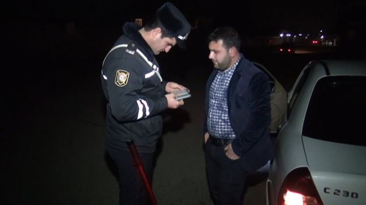 Polis reyd keçirdi -  sərxoş sürücülər cəzalandı (FOTO)