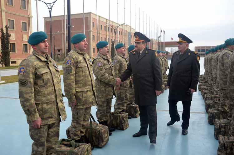 Sülhməramlıların bir qrupu Vətənə qayıtdı  - FOTO