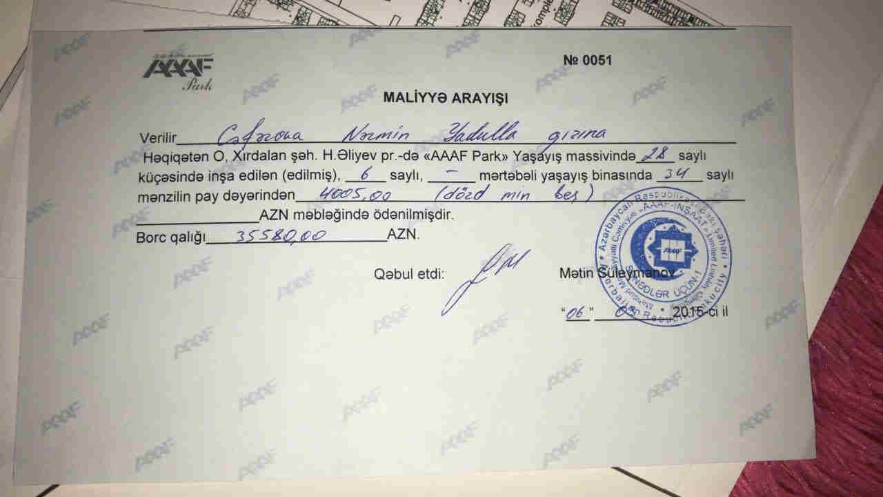   AAAF-dan aldığı evə köçə bilməyən qadın prezidentə müraciət edəcək   â€“ FOTO SƏNƏDLƏR 