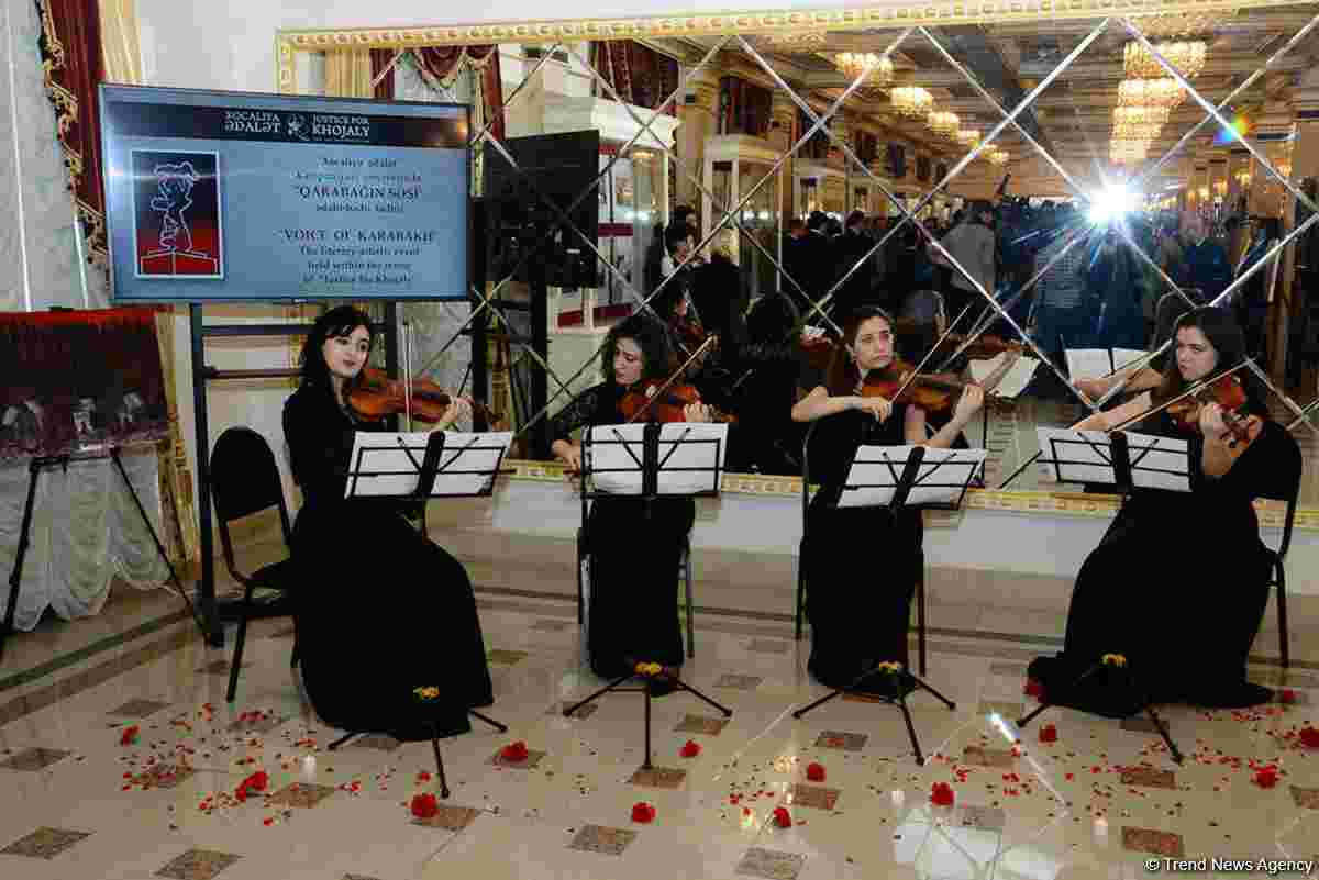  Qarabağın səsi adlı rəsm sərgisi və ədəbi-bədii tədbir keçirildi  - FOTO 