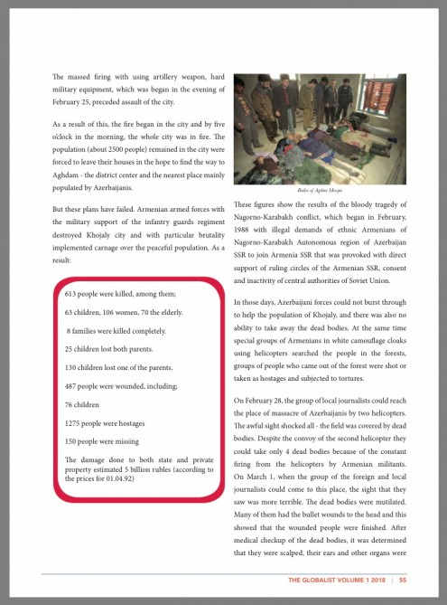Məşhur jurnal Xocalı faciəsi barədə geniş məqalə dərc etdi 