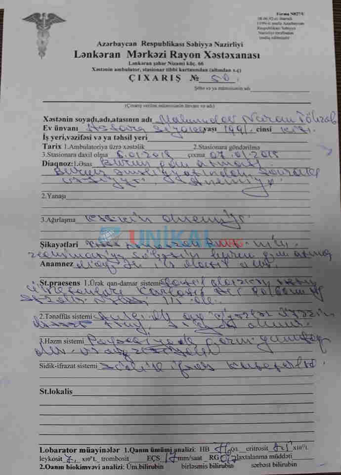 Premium Clinic şikayətçinin adından   yalan məlumat yaydı â€“ FOTOLAR