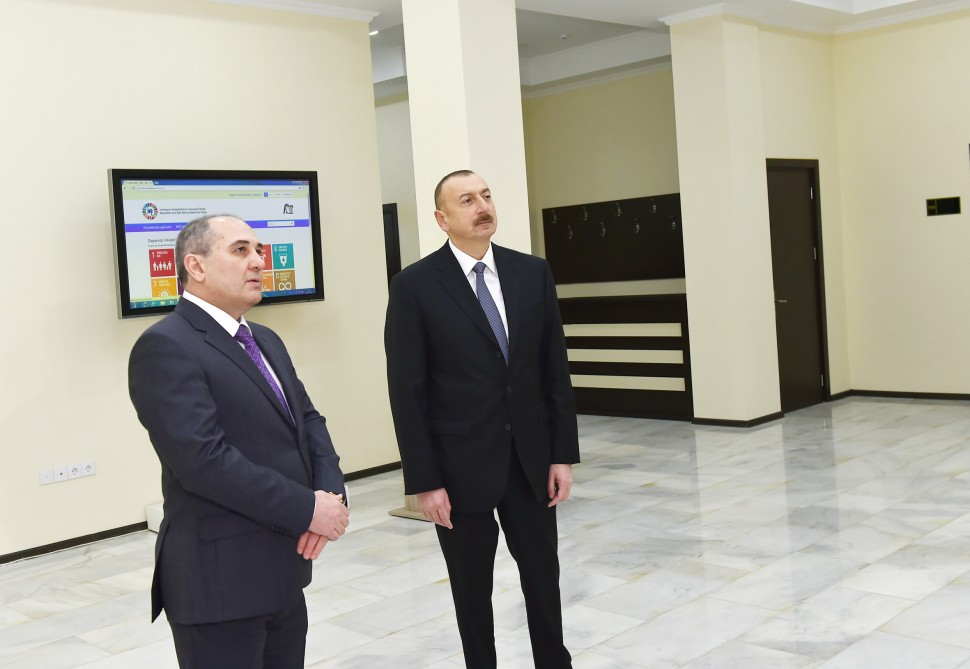 Prezident Bakı Şəhər Statistika İdarəsi binasının açılışında - FOTOLAR-YENİLƏNİB