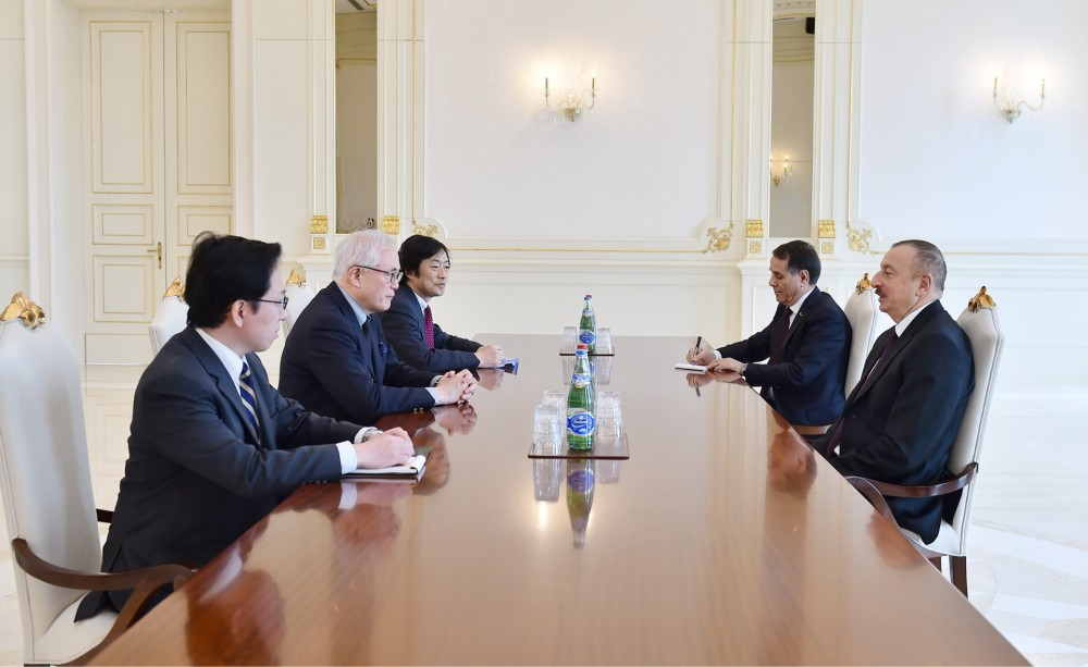 Prezident Yaponiyalı müşaviri qəbul etdi -  FOTOLAR (YENİ-2)