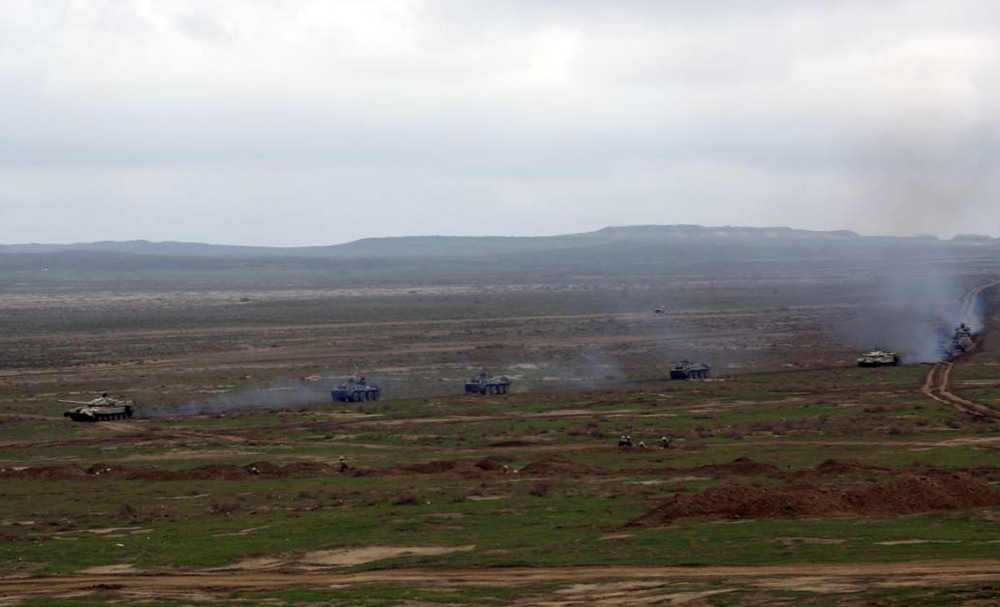 Azərbaycan ordusu belə atəş açdı  - FOTO + VİDEO 