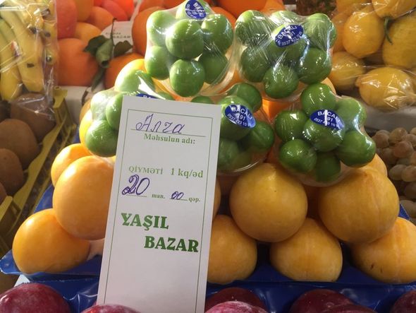 Azərbaycanda bir ədəd alça neçəyədir?  â€“ QİYMƏTLƏR + FOTO