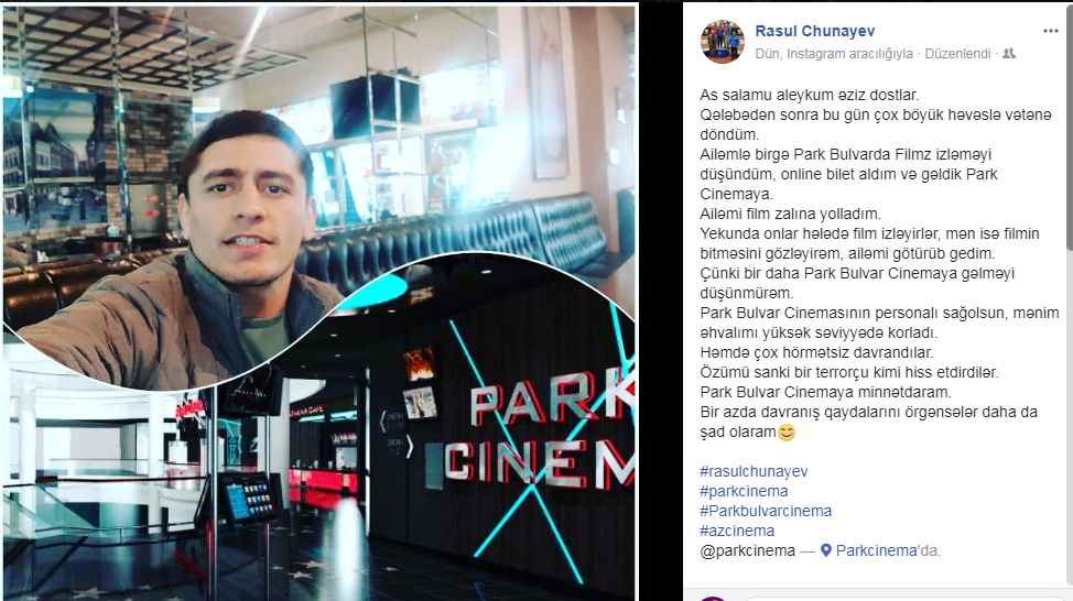 Park Bulvarda Rəsul Çunayevə qarşı hörmətsizlik:  Terrorçu kimi ... 