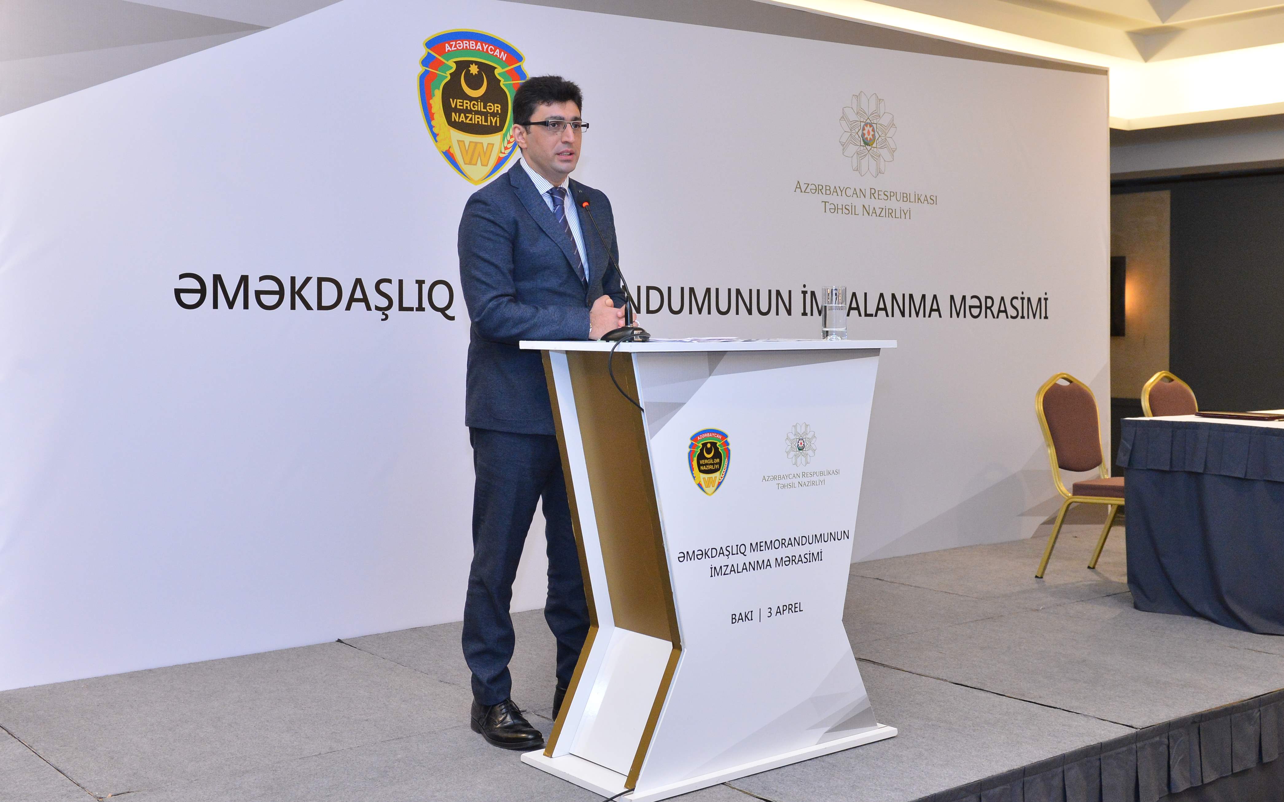 Vergilər və Təhsil nazirlikləri arasında memorandum imzalandı  - FOTOLAR