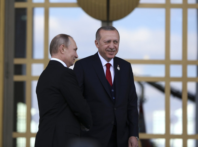 Ərdoğan Putini güldürdü -  FOTOLAR