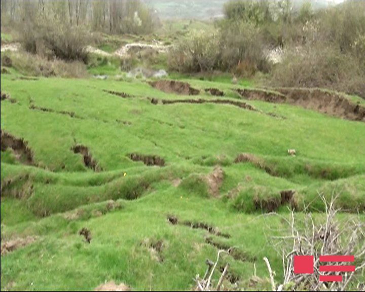 İsmayıllı və Şamaxıdakı sürüşmə zonalarına baxış keçirildi - FOTOLAR