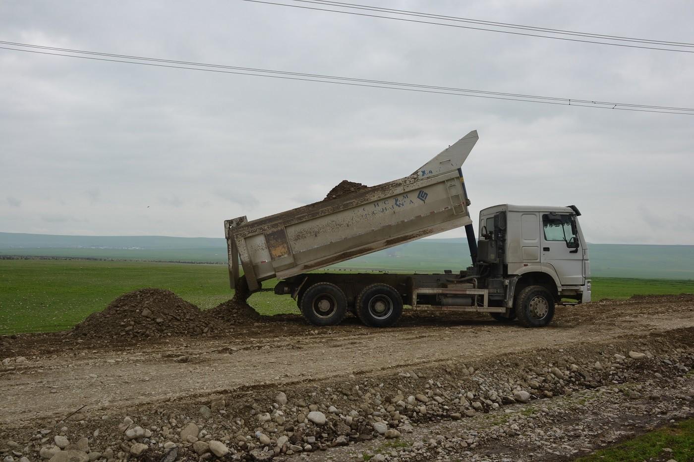 İsmayıllıda 14 km uzunluğunda avtomobil yolu inşa edilir  - FOTO