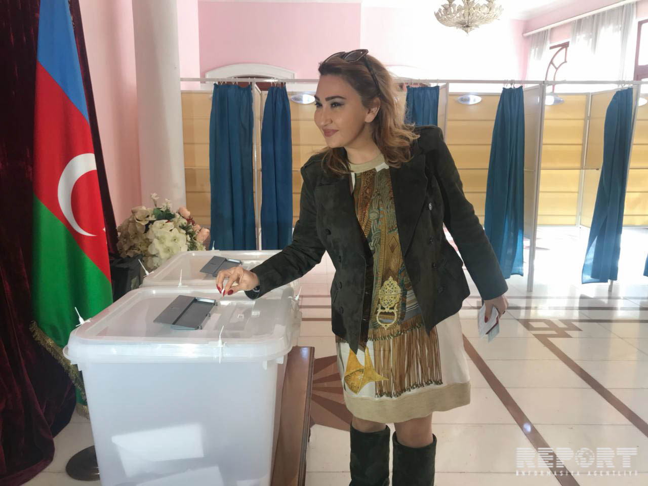 Ramiz Mehdiyevin qızı da səs verdi -  FOTO