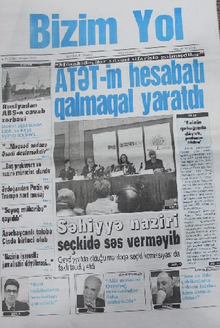 Jurnalisti döydürən nazir qəzetlərin manşetində -  FOTO