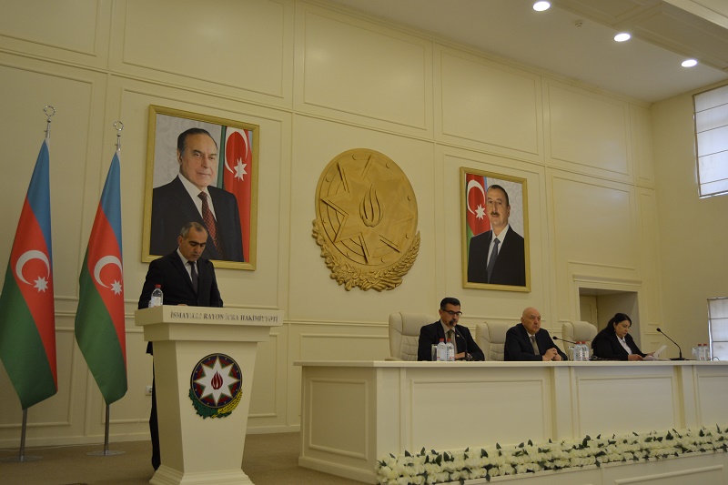 İsmayıllıda 2018-ci ilin birinci rübünün yekunları müzakirə olunub - FOTOLAR