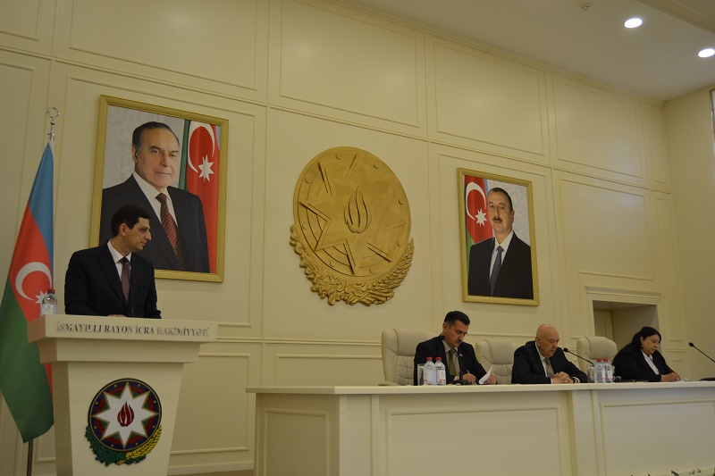 İsmayıllıda 2018-ci ilin birinci rübünün yekunları müzakirə olunub - FOTOLAR