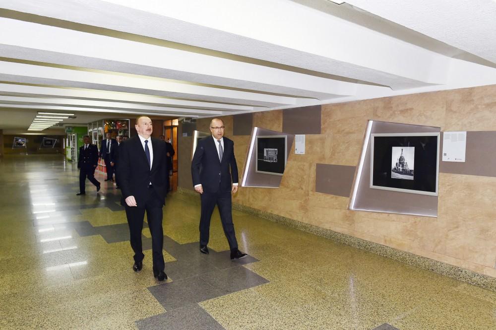 Prezident metroda -  Yeni qatarlarla tanış oldu (FOTOLAR)