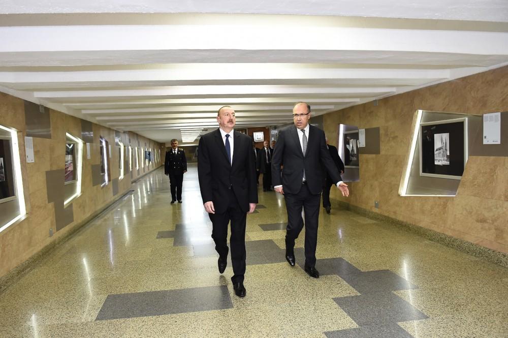 Prezident metroda -  Yeni qatarlarla tanış oldu (FOTOLAR)