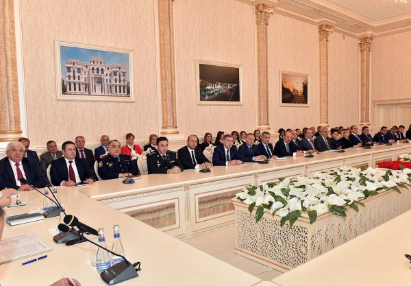 Sumqayıtda hesabat yığıncağı keçirilib â€“  FOTOLAR