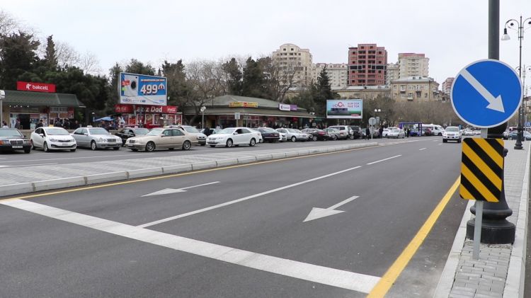 Təbriz küçəsinin bir hissəsində təmir işləri başa çatdırıldı -  FOTOLAR