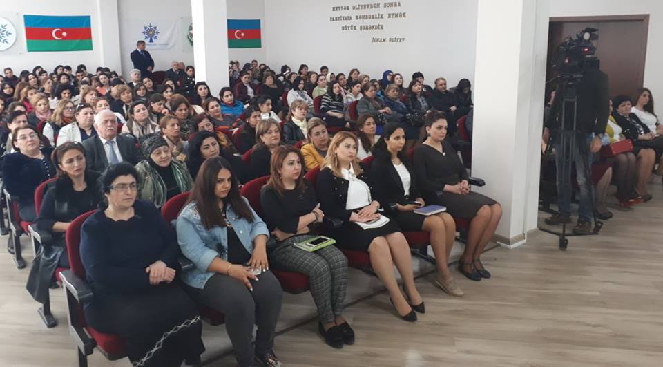 Nizami rayonunda Zərifə Əliyevanın xatirəsi anıldı  - FOTOLAR