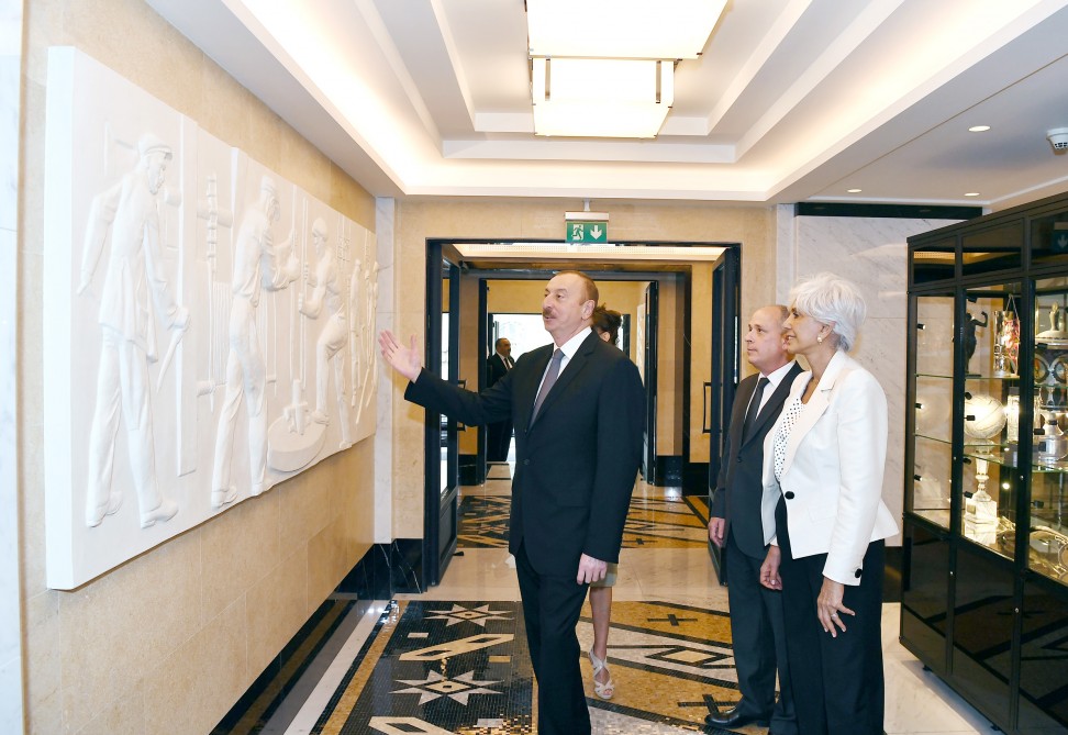 İlham Əliyev və xanımı Dinamo otelinin   AÇILIŞINDA - YENİLƏNİB- FOTOLAR