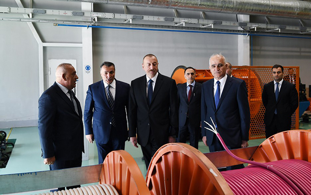 İlham Əliyev zavodun    AÇILIŞINDA (FOTOLAR-YENİLƏNİB)