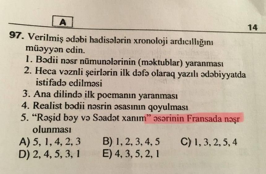 DİM-in hazırladığı imtahan suallarında səhv aşkarlandı   - FOTOFAKT