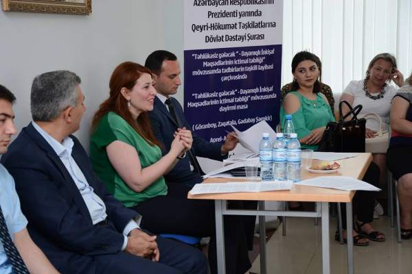 Təhlükəsiz gələcək-Dayanıqlı İnkişaf Məqsədlərinin ictimai təbliğiÂ» mövzusunda dəyirmi masa - FOTO