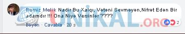 Nadirin iradına xalq artistindən CAVAB:  Sən xalqı təhqir et, sonra...