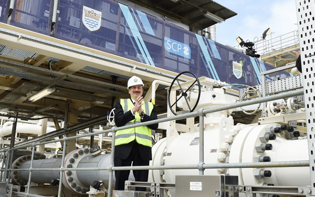 İlham Əliyev Cənub Qaz Dəhlizinin açılış mərasimində  - FOTOLAR