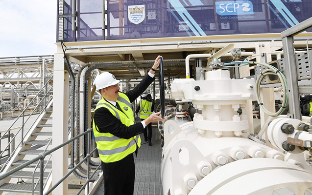 İlham Əliyev Cənub Qaz Dəhlizinin açılış mərasimində  - FOTOLAR